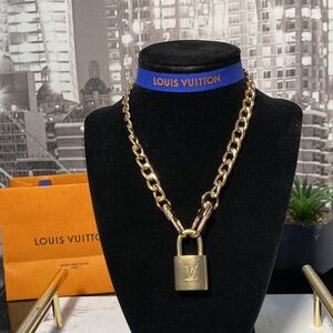 Authentic Louis Vuitton Lock on Chain